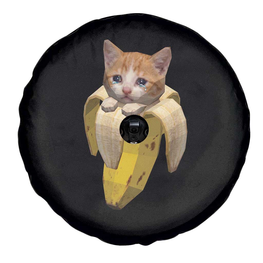 Funny Bananacat Meme Lover Spare Tire Cover Cute Kitty Banana Costume