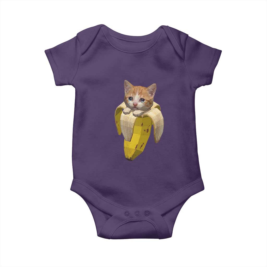 Funny Bananacat Meme Lover Baby Onesie Cute Kitty Banana Costume