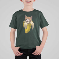 Funny Bananacat Meme Lover T Shirt For Kid Cute Kitty Banana Costume