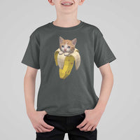 Funny Bananacat Meme Lover T Shirt For Kid Cute Kitty Banana Costume