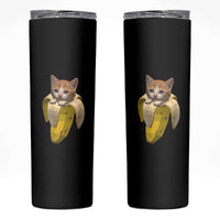 Funny Bananacat Meme Lover Skinny Tumbler Cute Kitty Banana Costume