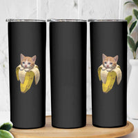 Funny Bananacat Meme Lover Skinny Tumbler Cute Kitty Banana Costume