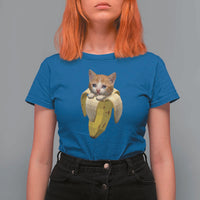Funny Bananacat Meme Lover T Shirt For Women Cute Kitty Banana Costume