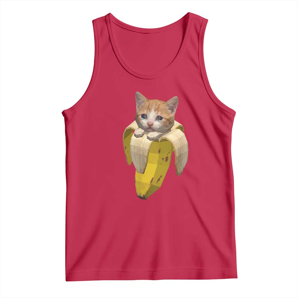 Funny Bananacat Meme Lover Tank Top Cute Kitty Banana Costume