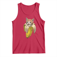 Funny Bananacat Meme Lover Tank Top Cute Kitty Banana Costume