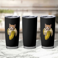 Funny Bananacat Meme Lover Tumbler Cup Cute Kitty Banana Costume