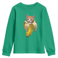 Funny Bananacat Meme Lover Youth Sweatshirt Cute Kitty Banana Costume