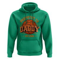 Personalized Basketball Daddy Hoodie Custom Number First Time Dad Pregnancy Announcement
