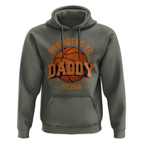 Personalized Basketball Daddy Hoodie Custom Number First Time Dad Pregnancy Announcement