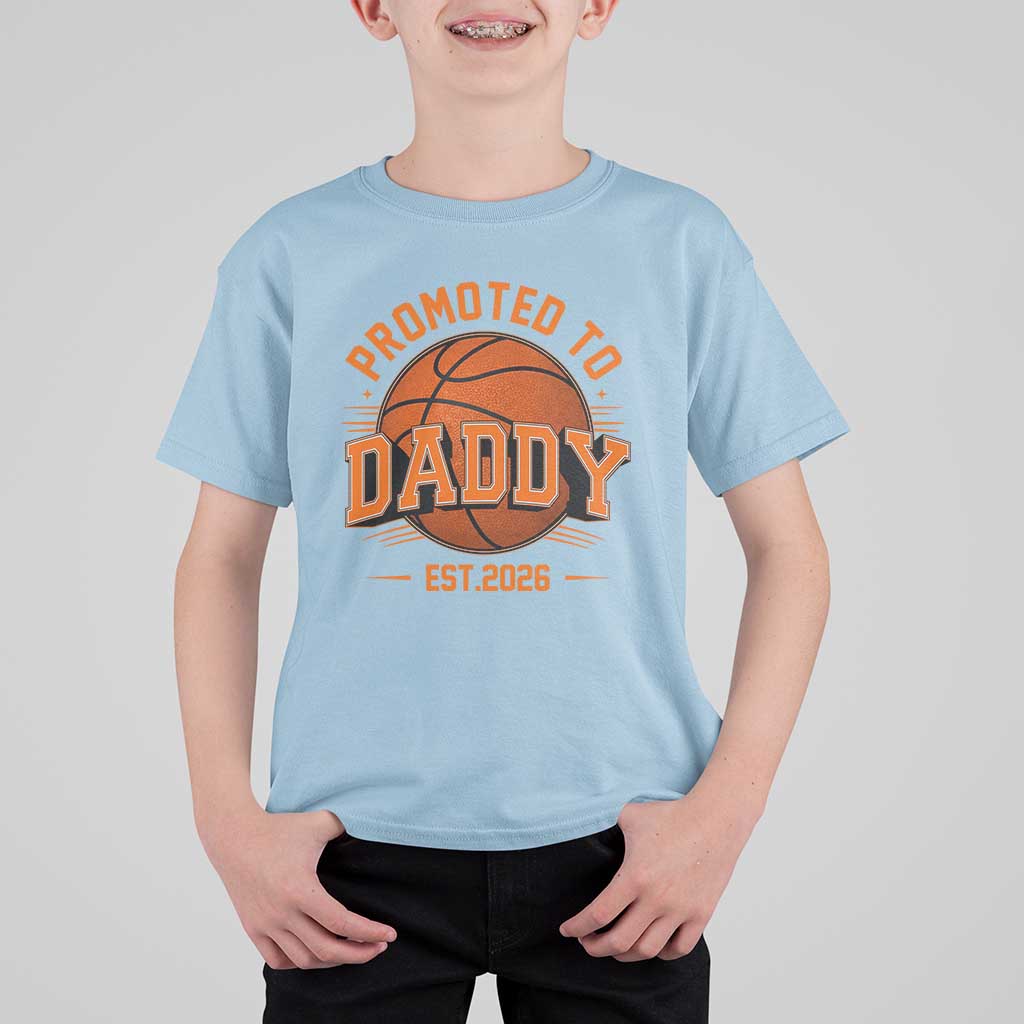 Personalized Basketball Daddy T Shirt For Kid Custom Number First Time Dad Pregnancy Announcement