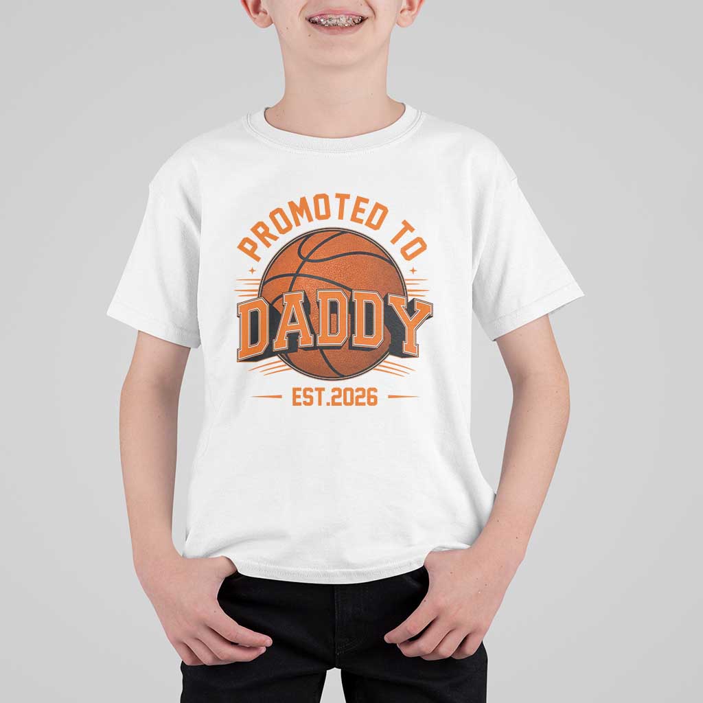 Personalized Basketball Daddy T Shirt For Kid Custom Number First Time Dad Pregnancy Announcement