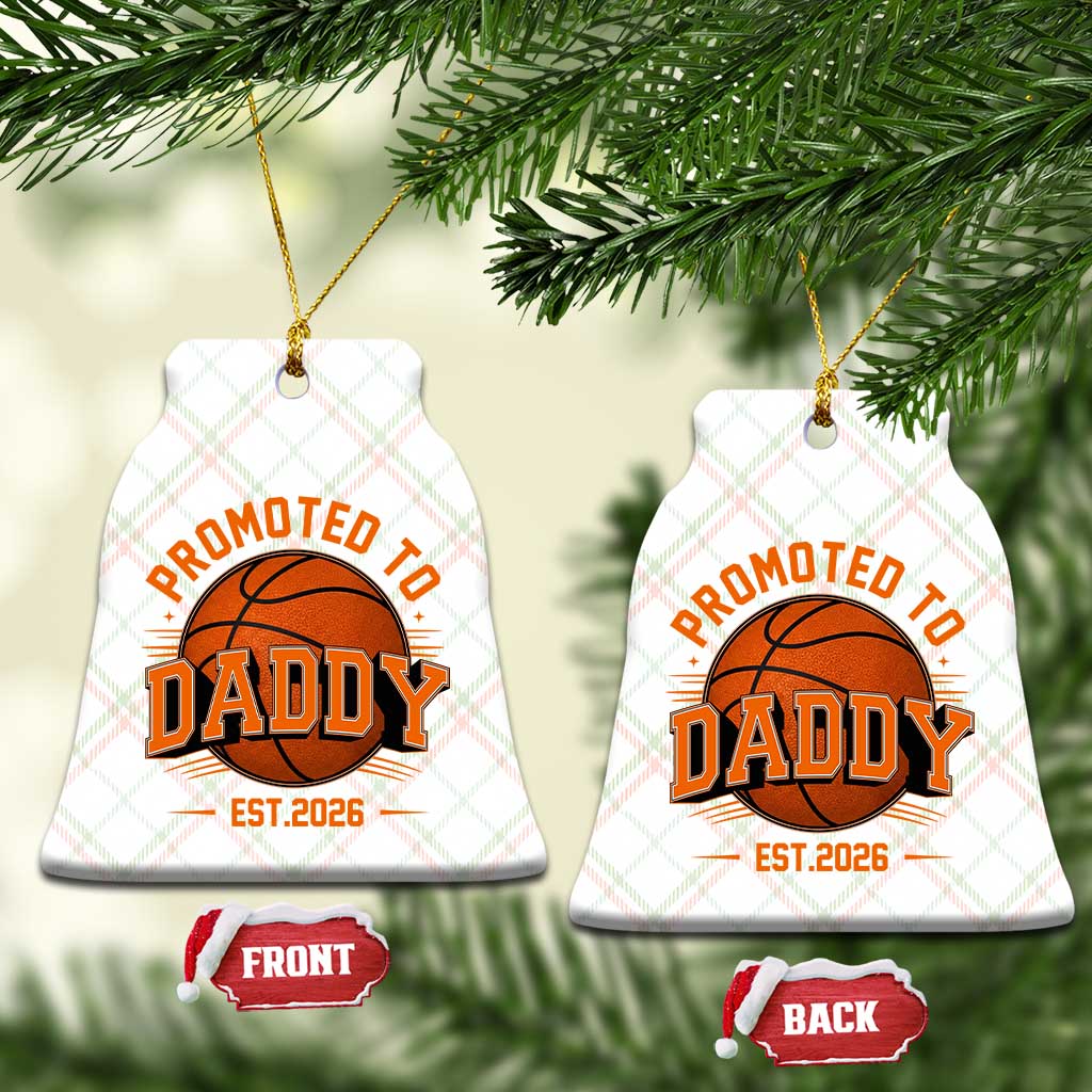 Personalized Basketball Daddy Ceramic Ornament Custom Number First Time Dad Pregnancy Announcement