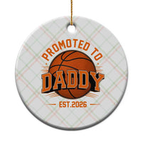 Personalized Basketball Daddy Ceramic Ornament Custom Number First Time Dad Pregnancy Announcement