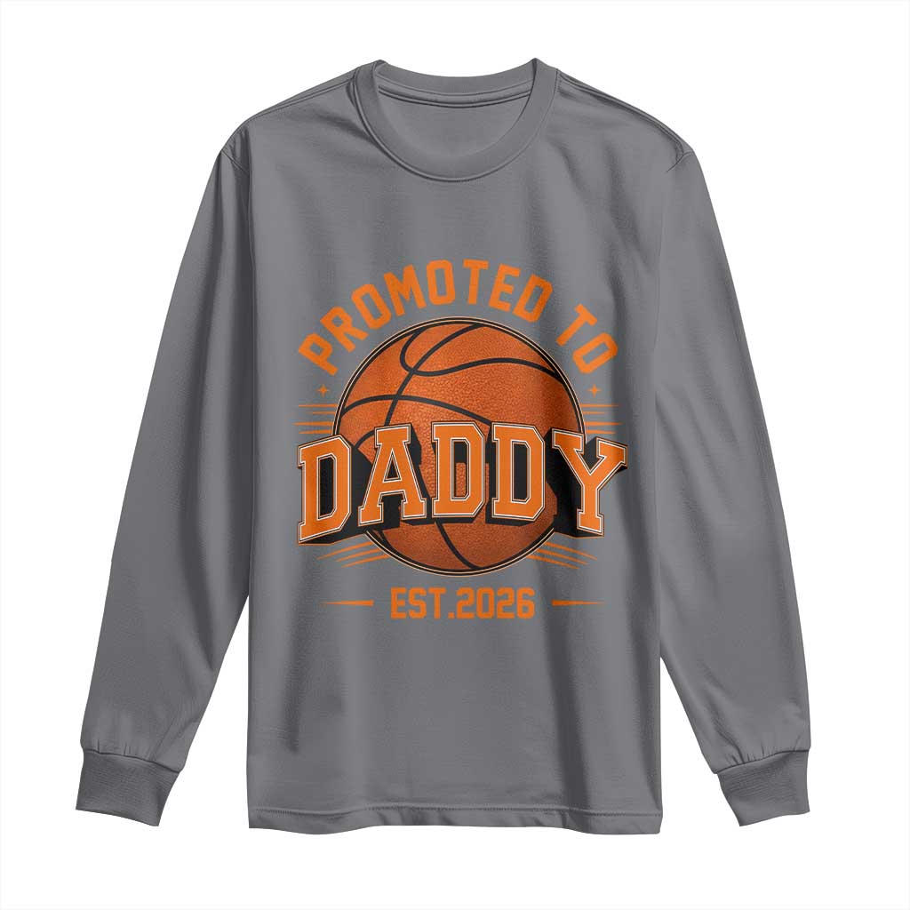 Personalized Basketball Daddy Long Sleeve Shirt Custom Number First Time Dad Pregnancy Announcement