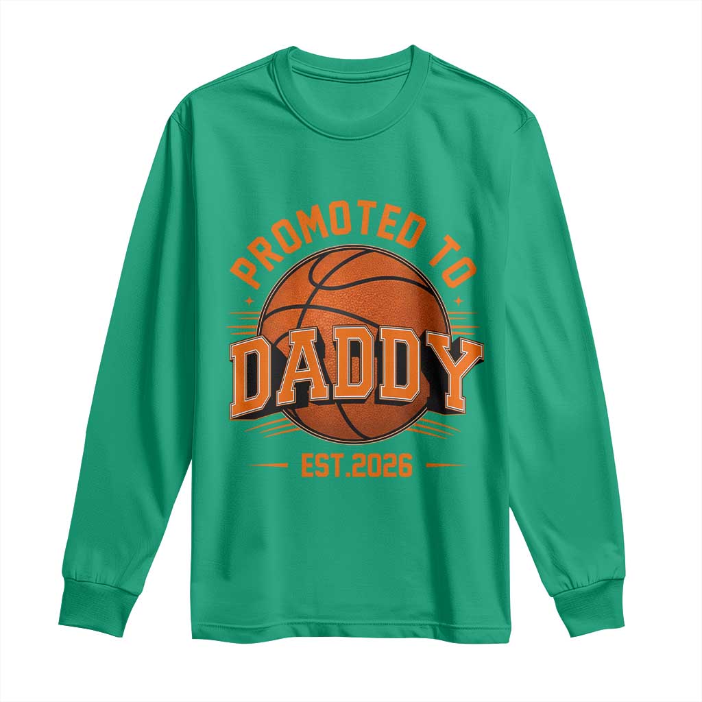 Personalized Basketball Daddy Long Sleeve Shirt Custom Number First Time Dad Pregnancy Announcement
