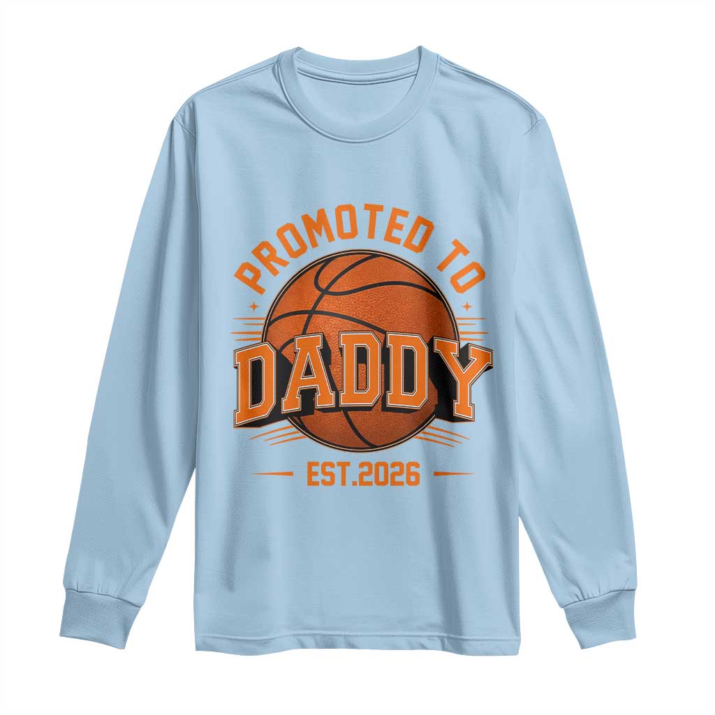 Personalized Basketball Daddy Long Sleeve Shirt Custom Number First Time Dad Pregnancy Announcement