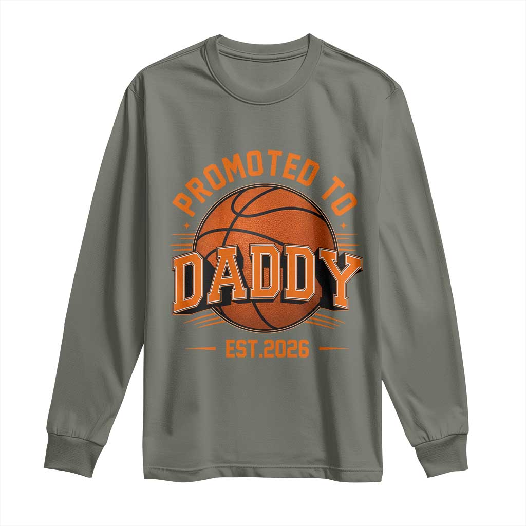 Personalized Basketball Daddy Long Sleeve Shirt Custom Number First Time Dad Pregnancy Announcement
