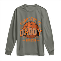 Personalized Basketball Daddy Long Sleeve Shirt Custom Number First Time Dad Pregnancy Announcement