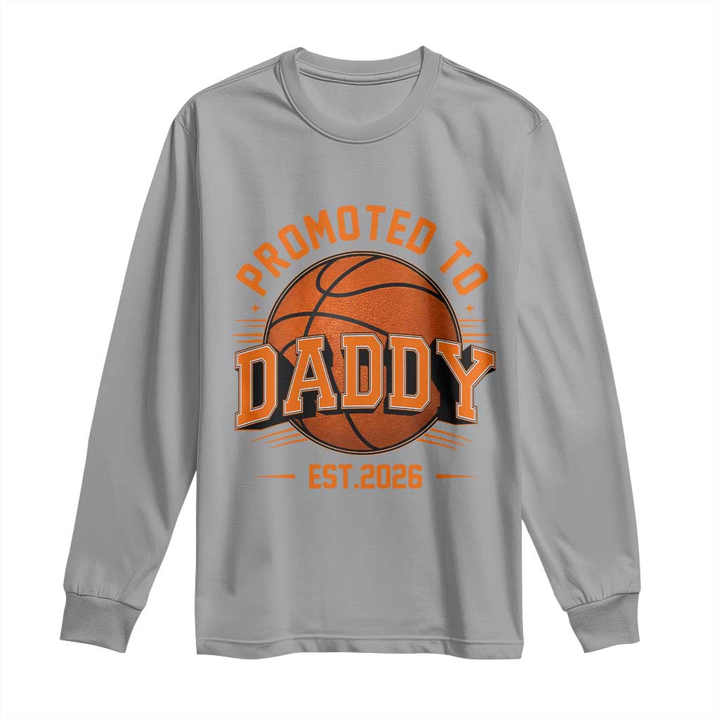 Personalized Basketball Daddy Long Sleeve Shirt Custom Number First Time Dad Pregnancy Announcement