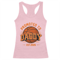 Personalized Basketball Daddy Racerback Tank Top Custom Number First Time Dad Pregnancy Announcement