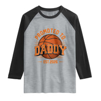 Personalized Basketball Daddy Raglan Shirt Custom Number First Time Dad Pregnancy Announcement