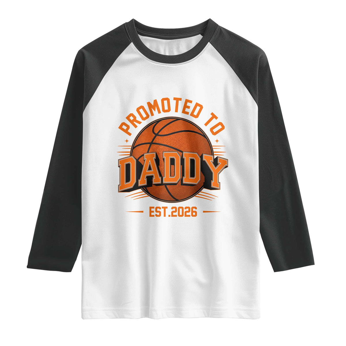Personalized Basketball Daddy Raglan Shirt Custom Number First Time Dad Pregnancy Announcement