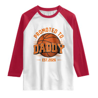 Personalized Basketball Daddy Raglan Shirt Custom Number First Time Dad Pregnancy Announcement