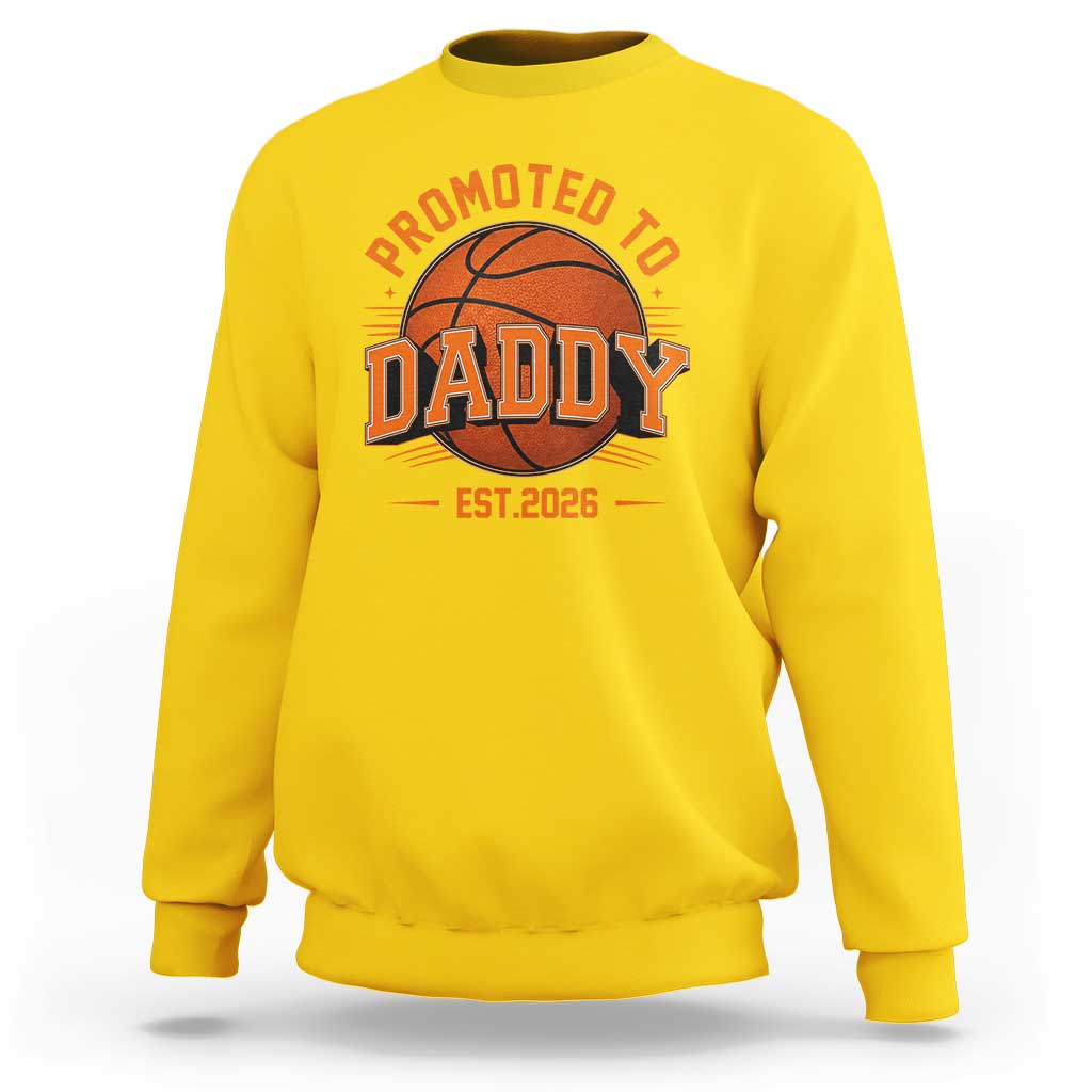 Personalized Basketball Daddy Sweatshirt Custom Number First Time Dad Pregnancy Announcement