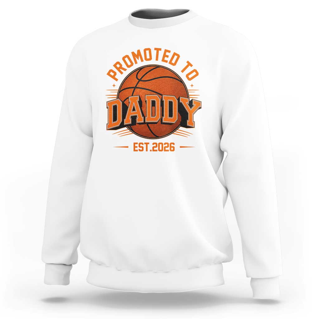 Personalized Basketball Daddy Sweatshirt Custom Number First Time Dad Pregnancy Announcement