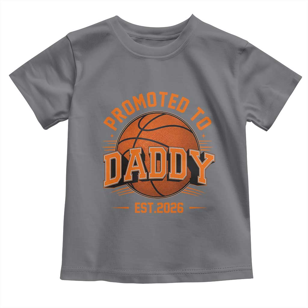Personalized Basketball Daddy Toddler T Shirt Custom Number First Time Dad Pregnancy Announcement