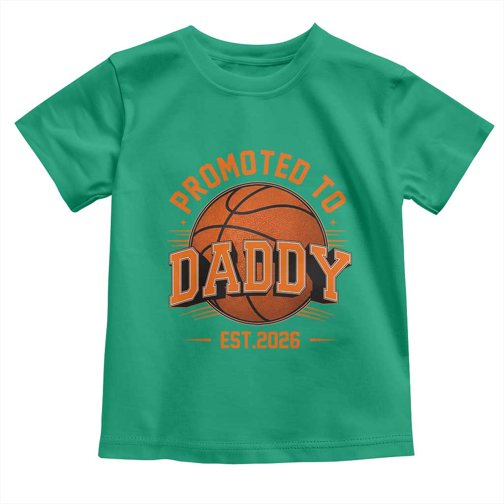 Personalized Basketball Daddy Toddler T Shirt Custom Number First Time Dad Pregnancy Announcement