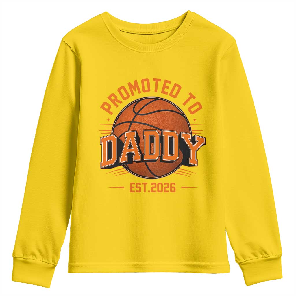 Personalized Basketball Daddy Youth Sweatshirt Custom Number First Time Dad Pregnancy Announcement