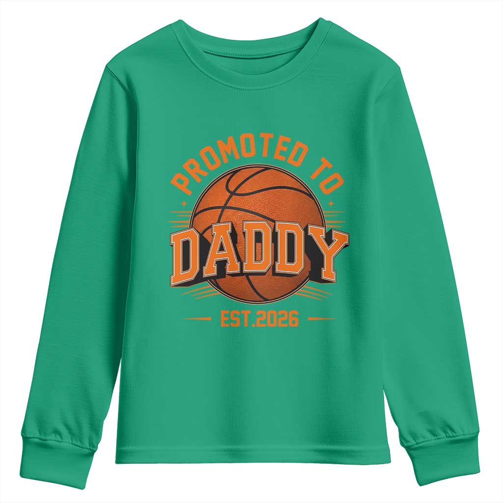 Personalized Basketball Daddy Youth Sweatshirt Custom Number First Time Dad Pregnancy Announcement