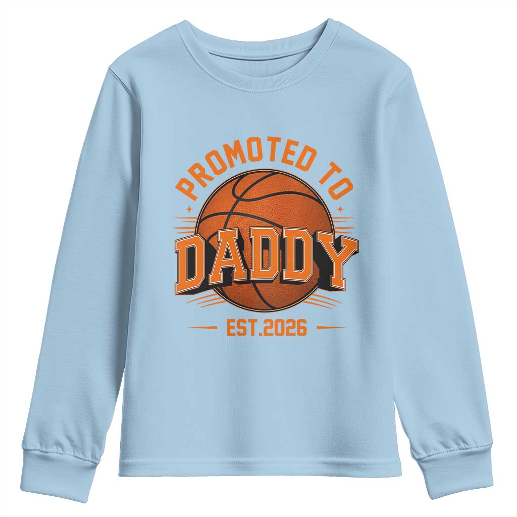 Personalized Basketball Daddy Youth Sweatshirt Custom Number First Time Dad Pregnancy Announcement