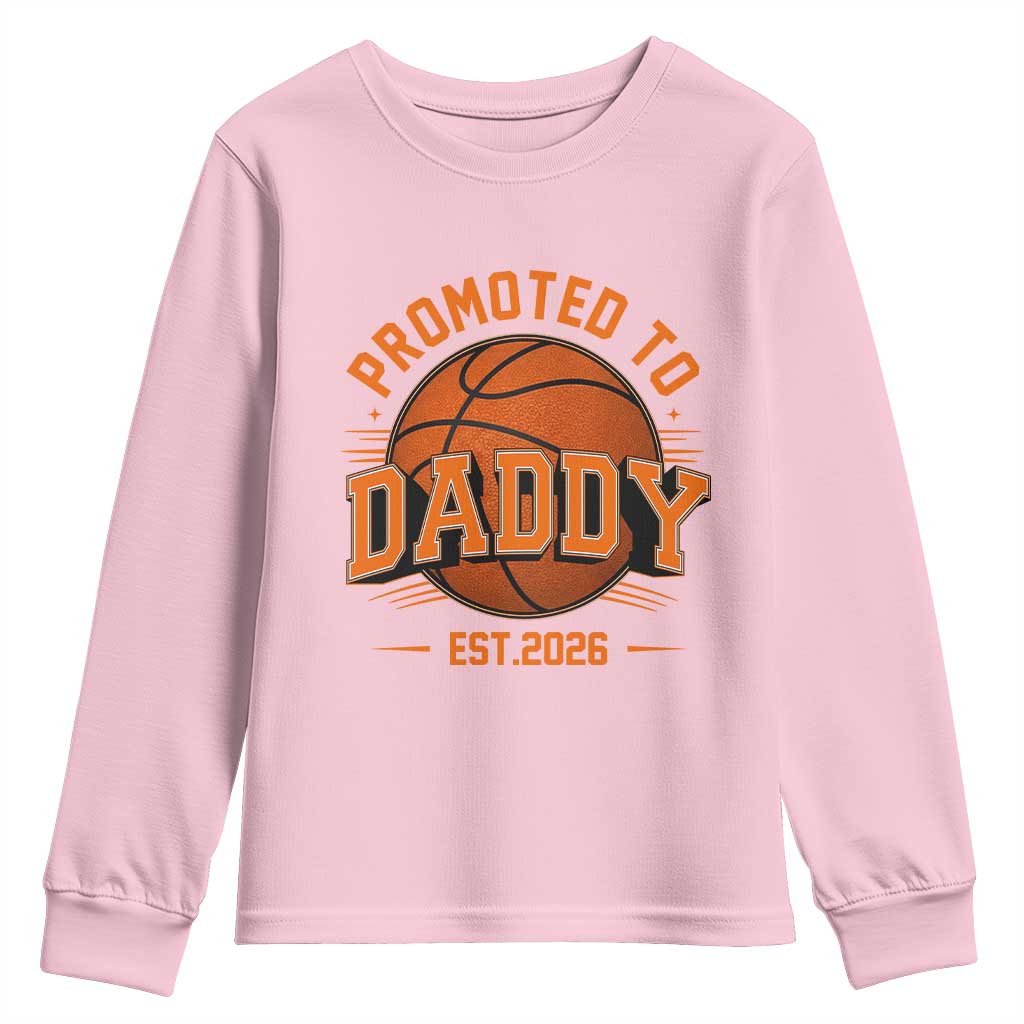 Personalized Basketball Daddy Youth Sweatshirt Custom Number First Time Dad Pregnancy Announcement