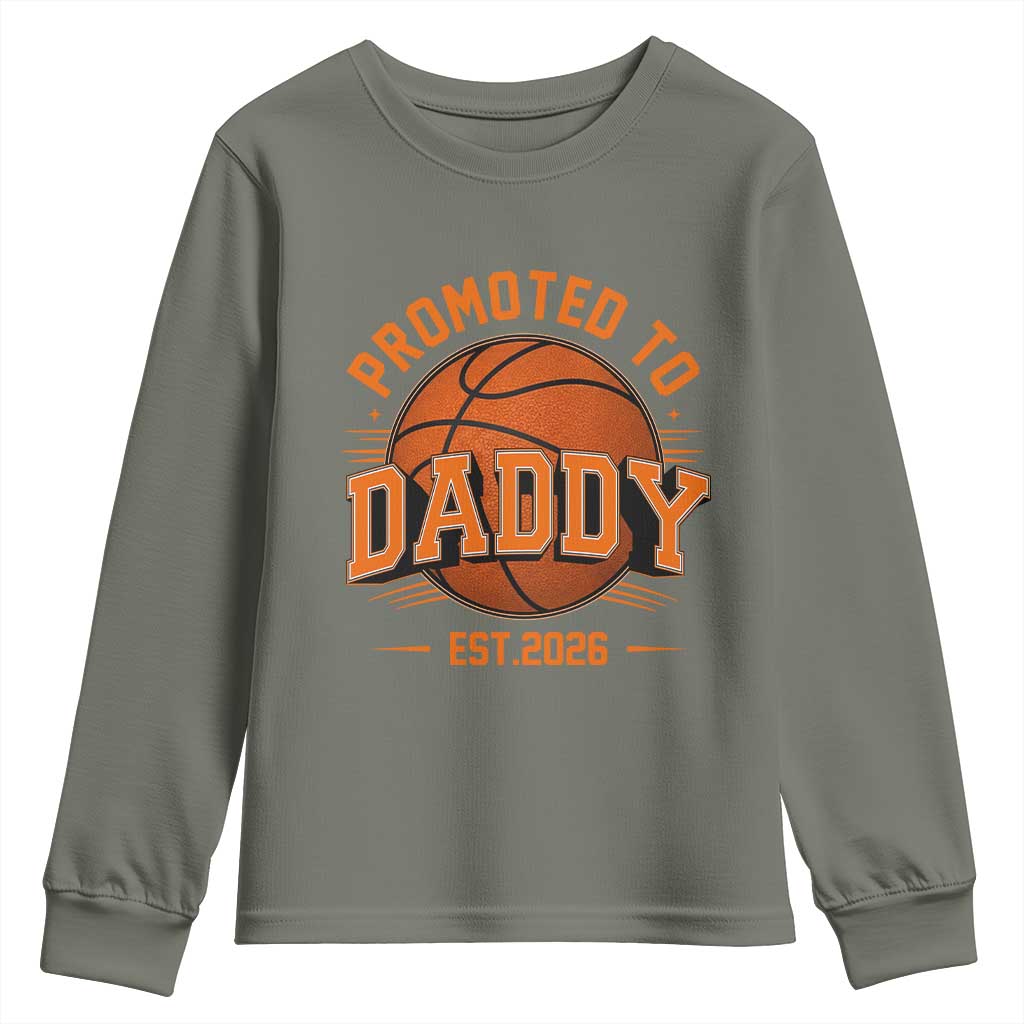 Personalized Basketball Daddy Youth Sweatshirt Custom Number First Time Dad Pregnancy Announcement