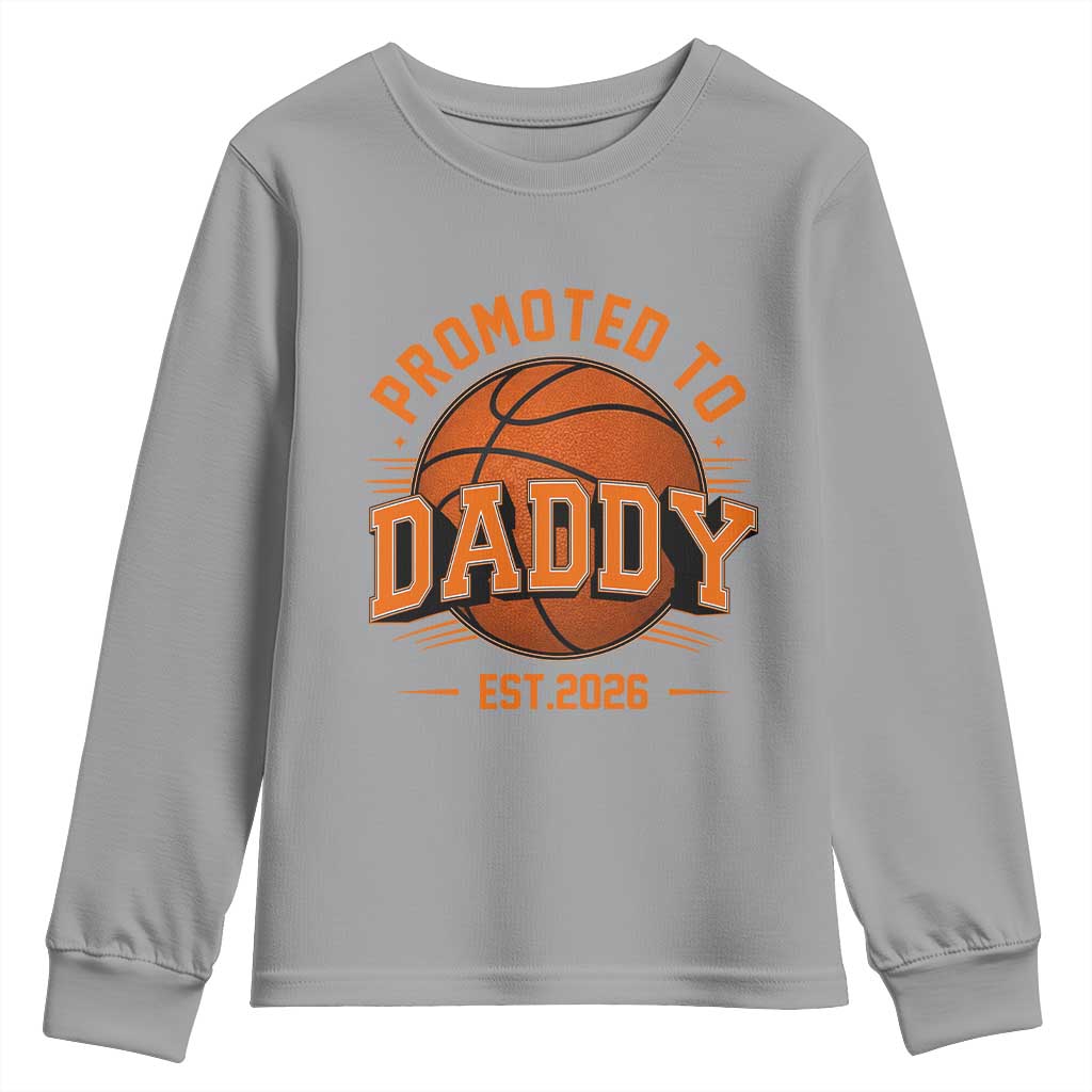 Personalized Basketball Daddy Youth Sweatshirt Custom Number First Time Dad Pregnancy Announcement