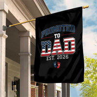 Promoted To Dad Est 2026 American Flag Garden Flag Patriotic New Dad Gift