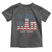 Promoted To Dad Est 2026 American Flag Toddler T Shirt Patriotic New Dad Gift