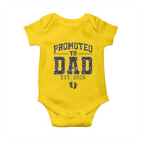 Camouflage Promoted To Dad Est 2026 Baby Onesie Camo Pregnancy Announcement Graphic
