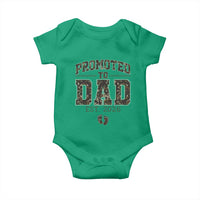 Camouflage Promoted To Dad Est 2026 Baby Onesie Camo Pregnancy Announcement Graphic