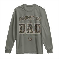 Camouflage Promoted To Dad Est 2026 Long Sleeve Shirt Camo Pregnancy Announcement Graphic