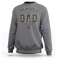 Camouflage Promoted To Dad Est 2026 Sweatshirt Camo Pregnancy Announcement Graphic