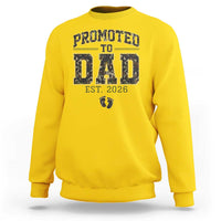 Camouflage Promoted To Dad Est 2026 Sweatshirt Camo Pregnancy Announcement Graphic