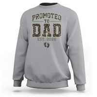 Camouflage Promoted To Dad Est 2026 Sweatshirt Camo Pregnancy Announcement Graphic