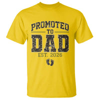 Camouflage Promoted To Dad Est 2026 T Shirt Camo Pregnancy Announcement Graphic