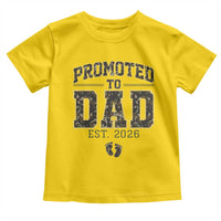 Camouflage Promoted To Dad Est 2026 Toddler T Shirt Camo Pregnancy Announcement Graphic