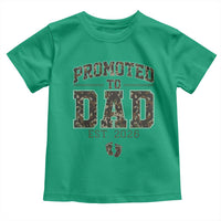 Camouflage Promoted To Dad Est 2026 Toddler T Shirt Camo Pregnancy Announcement Graphic