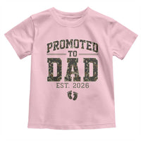 Camouflage Promoted To Dad Est 2026 Toddler T Shirt Camo Pregnancy Announcement Graphic