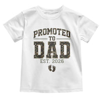 Camouflage Promoted To Dad Est 2026 Toddler T Shirt Camo Pregnancy Announcement Graphic